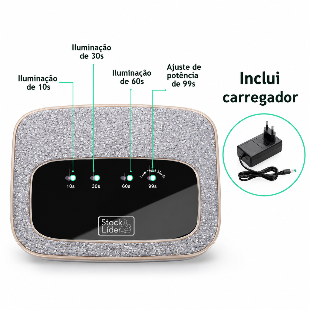 Secador De Unhas LED/UV 2 em 1