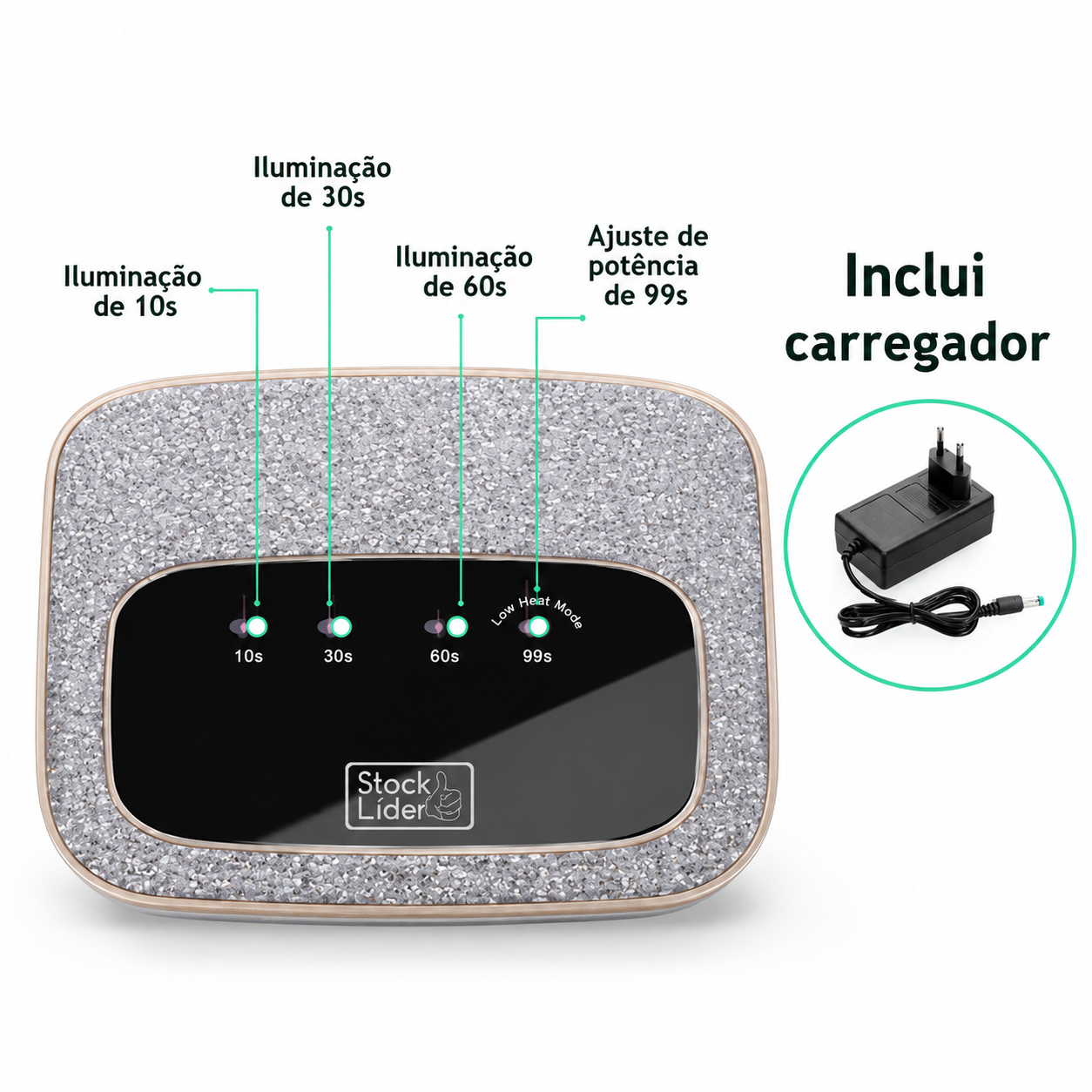 Secador De Unhas LED/UV 2 em 1